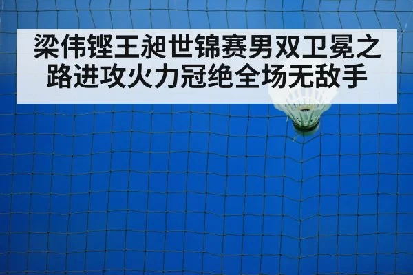 梁伟铿王昶世锦赛男双卫冕之路进攻火力冠绝全场无敌手